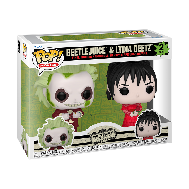 Beetlejuice Beetlejuice - Beetlejuice & Lydia Deetz Wedding Funko Pop! 2pack