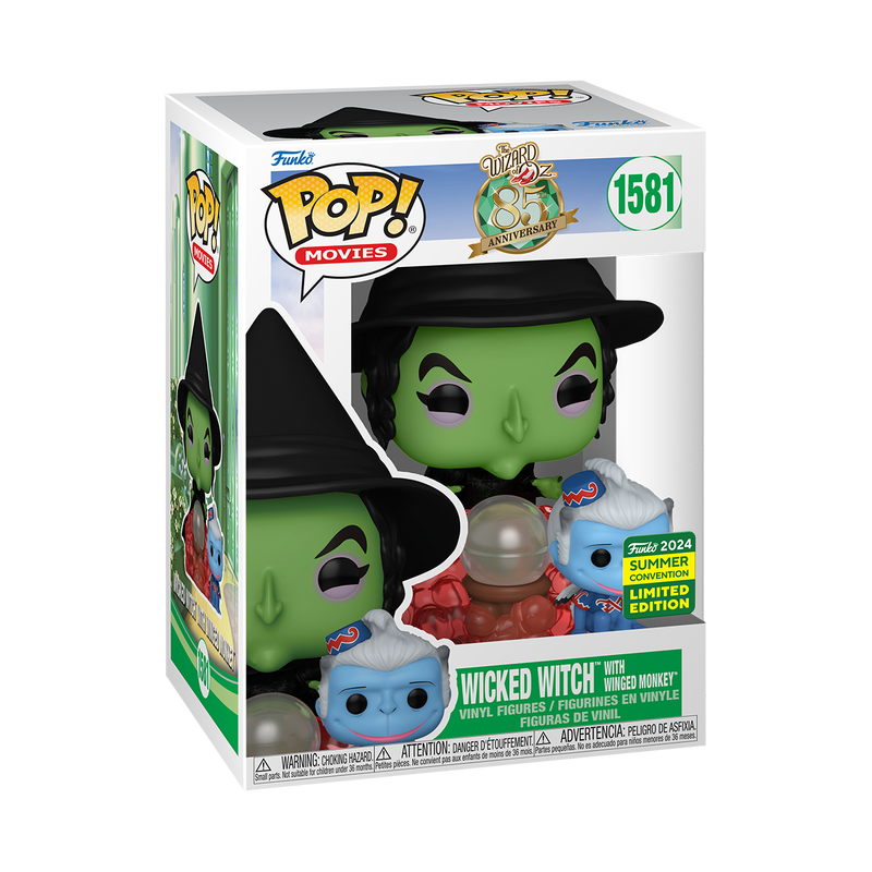 The Wizard of Oz -  Wicked Witch with Winged Monkey 2024 Summer Convention Exclusive Funko Pop!