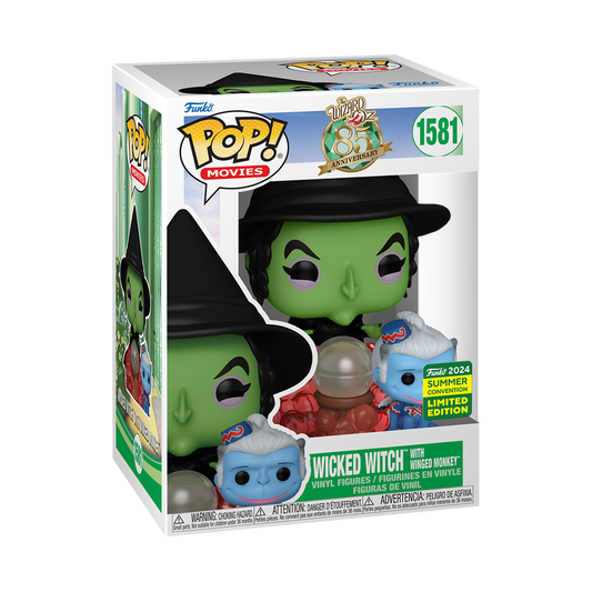 The Wizard of Oz -  Wicked Witch with Winged Monkey 2024 Summer Convention Exclusive Funko Pop!