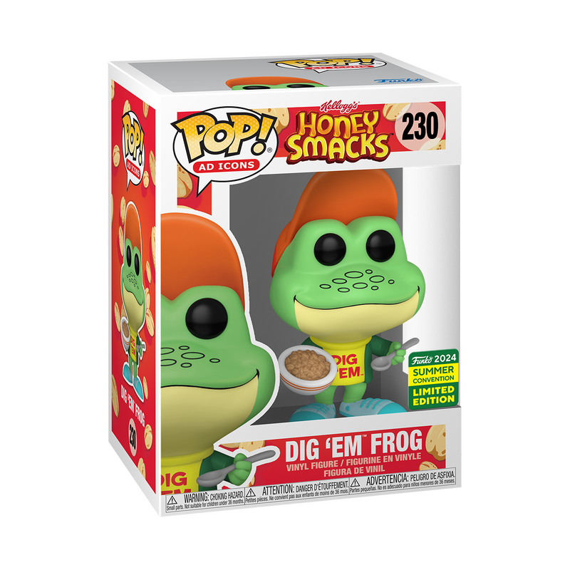 Kellogg’s Honey Smacks -  Dig 'Em Frog 2024 Summer Convention Exclusive Funko Pop!