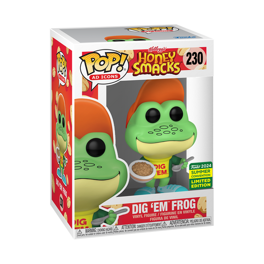 Kellogg’s Honey Smacks -  Dig 'Em Frog 2024 Summer Convention Exclusive Funko Pop!