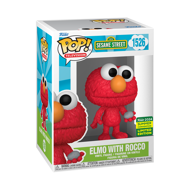 Sesame Street - Elmo with Rocco 2024 Summer Convention Exclusive Funko Pop!