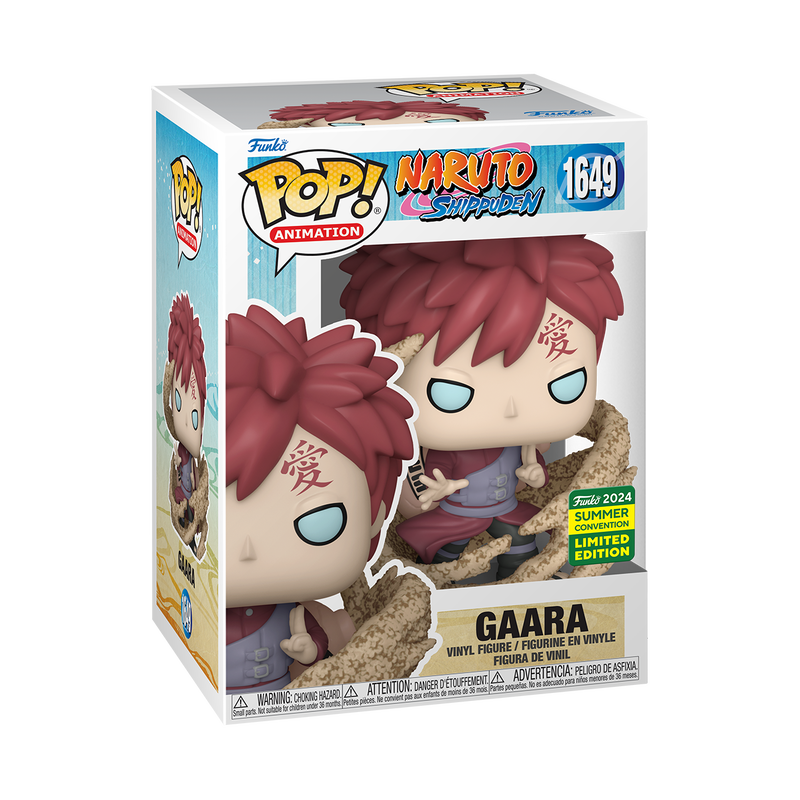 Naruto: Shippuden -  Gaara Sand Jutsu 2024 Summer Convention Exclusive Funko Pop!