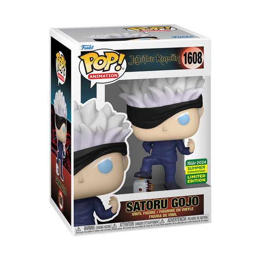 Jujutsu Kaisen -  Satoru Gojo with defeated Jogo 2024 Summer Convention Exclusive Funko Pop!