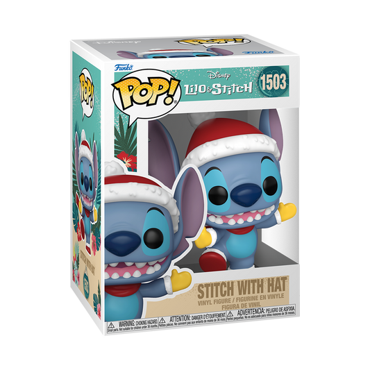 Lilo & Stitch - Stitch With Santa Hat Funko Pop!