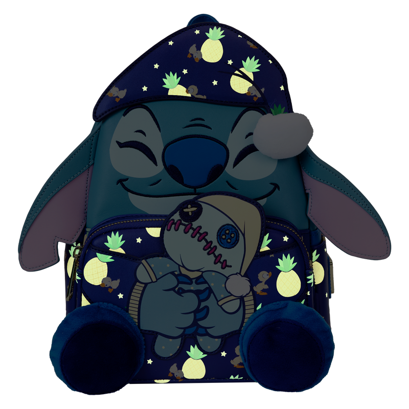 Loungefly Disney - SDCC Limited Edition Bedtime Stitch Glow Mini Backpack