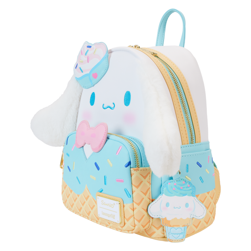 Loungefly Sanrio - SDCC Limited Edition Cinnamoroll Ice Cream Scented Plush Cosplay Mini Backpack