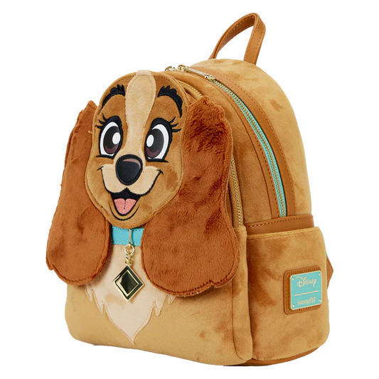 Loungefly Disney Lady and The Tramp Cosplay Plush Mini Backpack