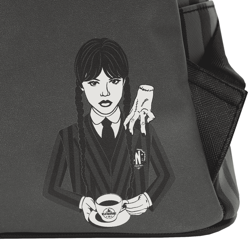 Loungefly Wednesday Addams Exclusive Nevermore Cosplay Mini Backpack