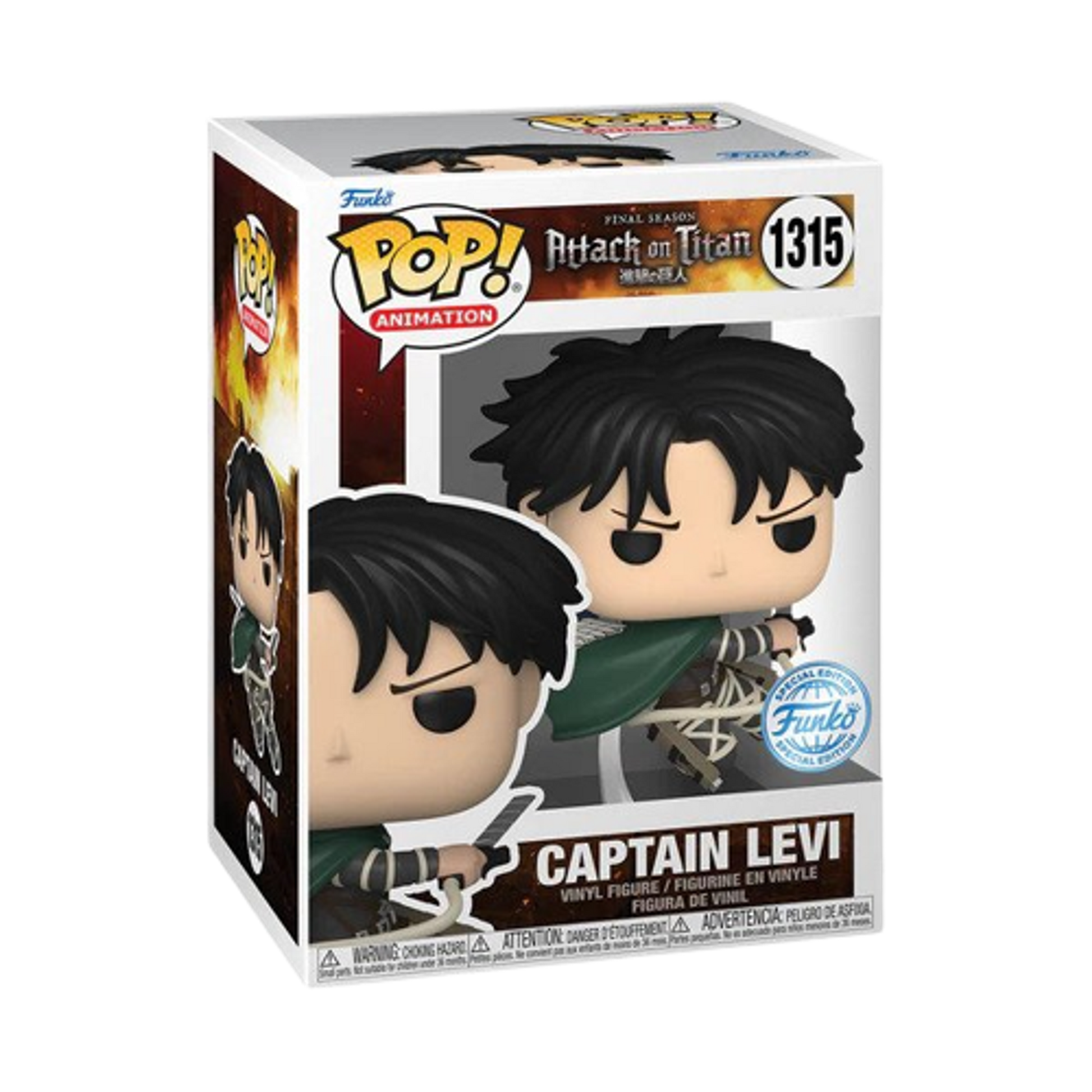 Attack on Titan Captain Levi Ackerman Funko Pop