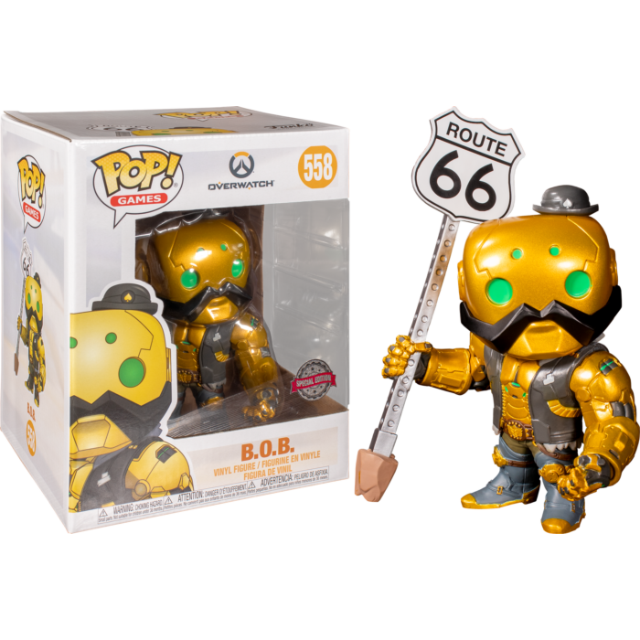 Overwatch - B.O.B. Gold Metallic 6" Funko Pop!