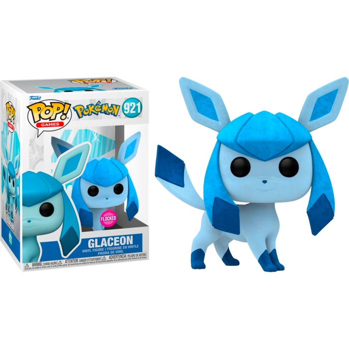 Pokemon - Glaceon Flocked Funko Pop!