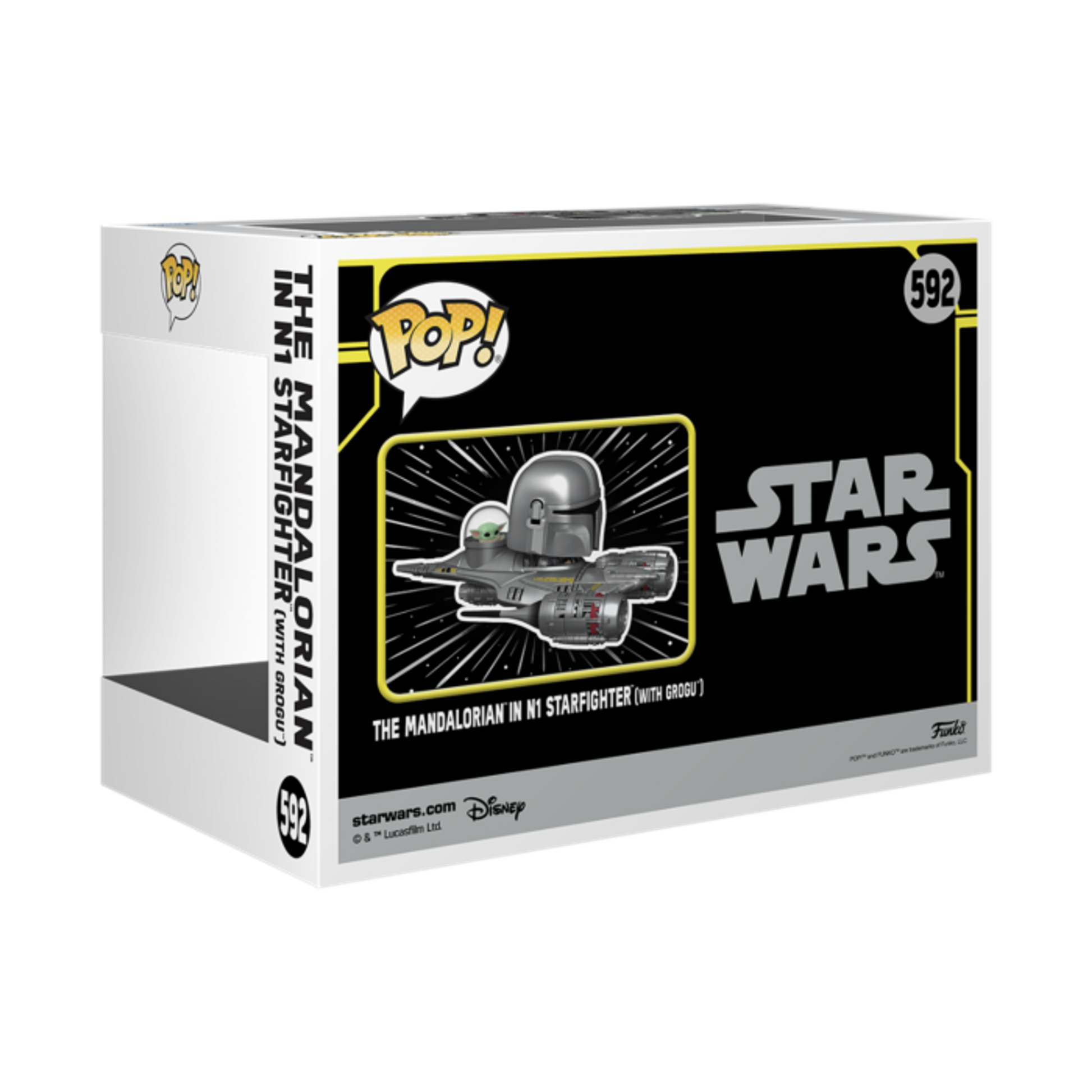 Star Wars: The Mandalorian - The Mandalorian in N1 Starfighter (with Grogu) Funko Pop! Ride