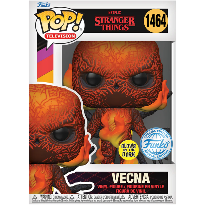 Stranger Things - Vecna on Fire Glow Funko Pop!