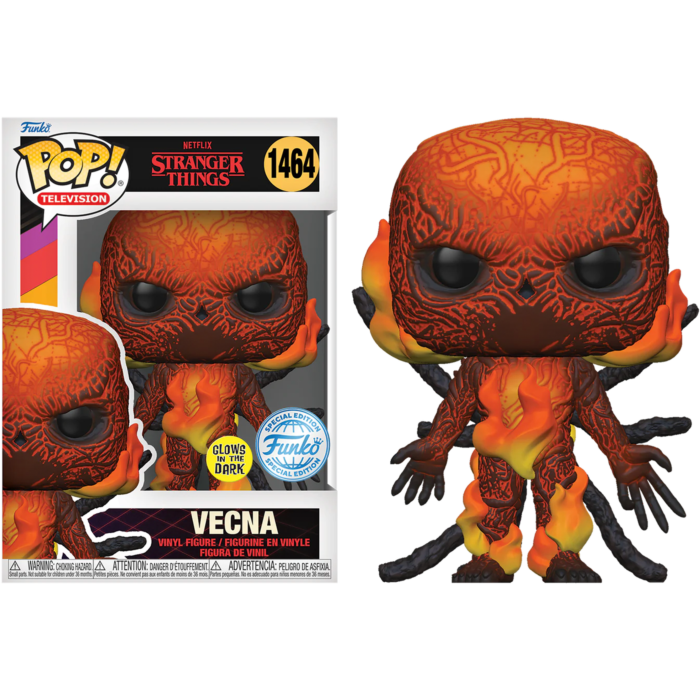 Stranger Things - Vecna on Fire Glow Funko Pop!