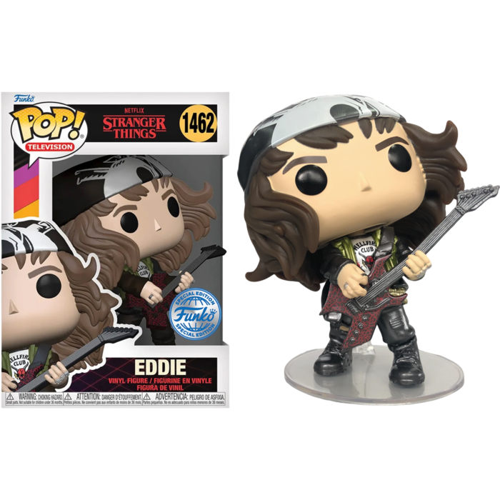 Stranger Things - Hunter Eddie with Guitar Metallic Funko Pop!