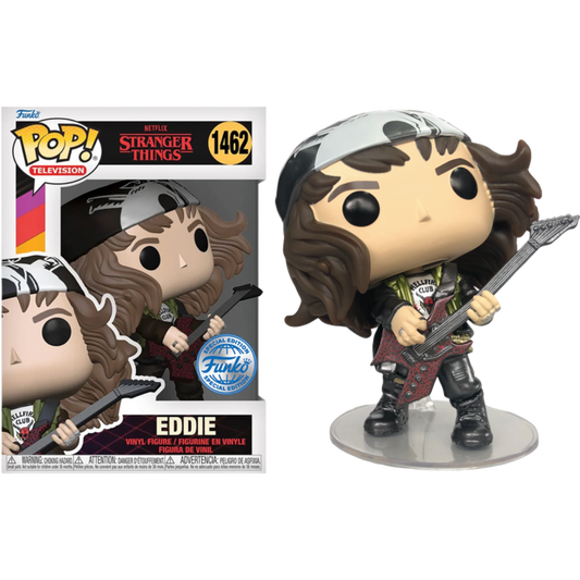 Stranger Things - Hunter Eddie with Guitar Metallic Funko Pop!