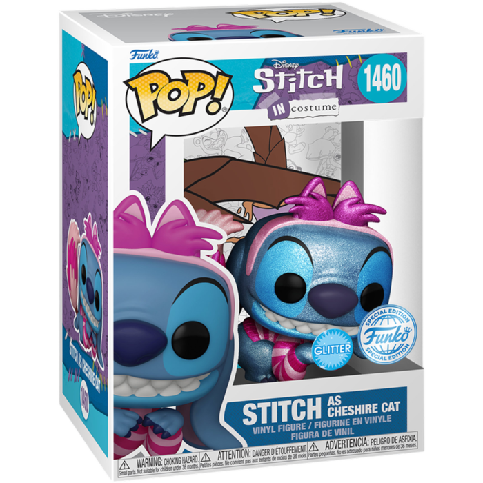 Stitch In Costume - Stitch As Cheshire Cat (Daimond Glitter) Funko Pop!