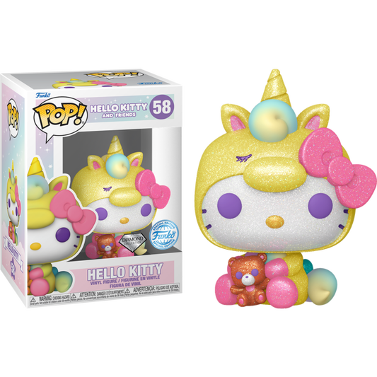 Hello Kitty - Hello Kitty Unicorn Diamond Glitter Funko Pop!