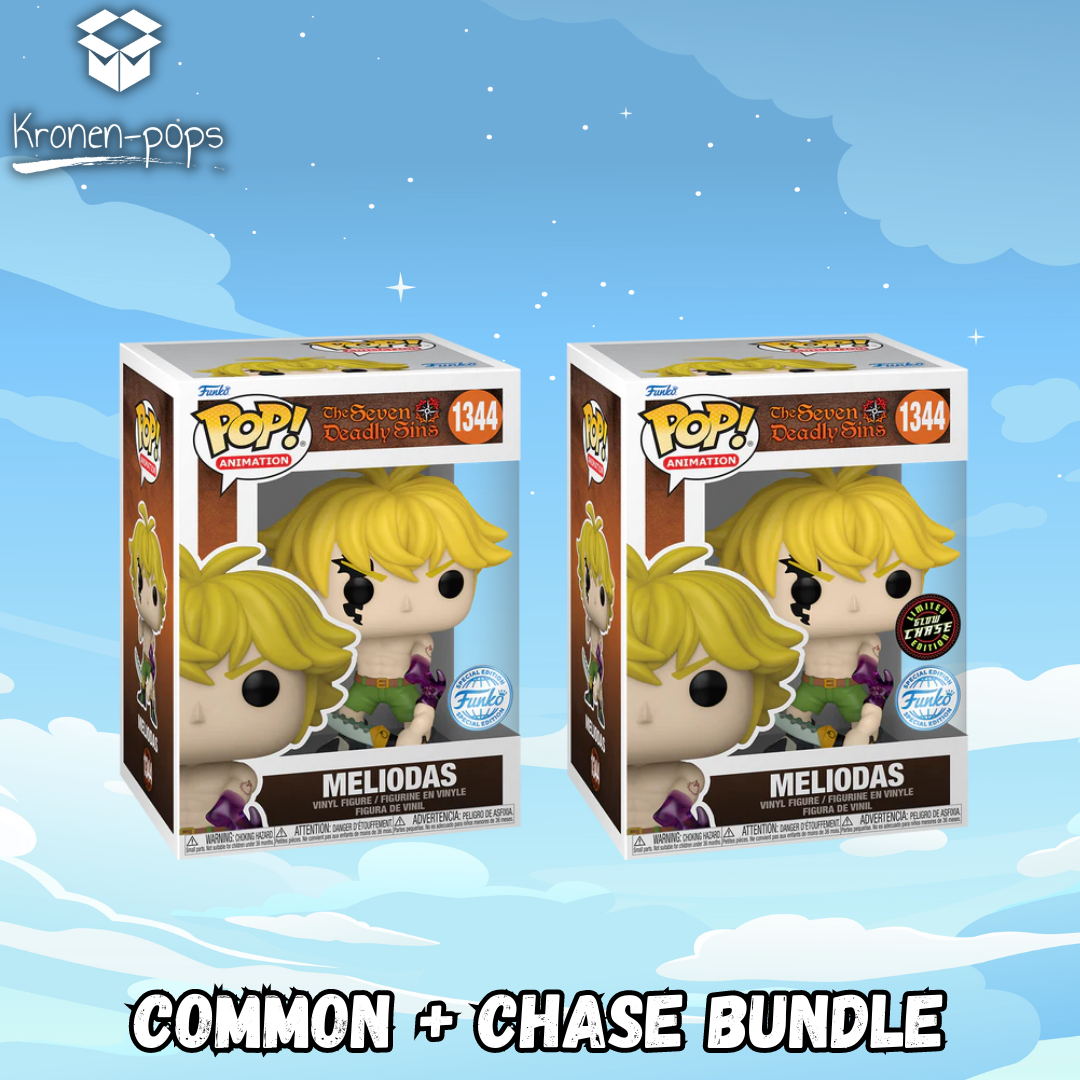 The Seven Deadly Sins - Meliodas (Demon) Common + Chase Funko Pop! Bundle