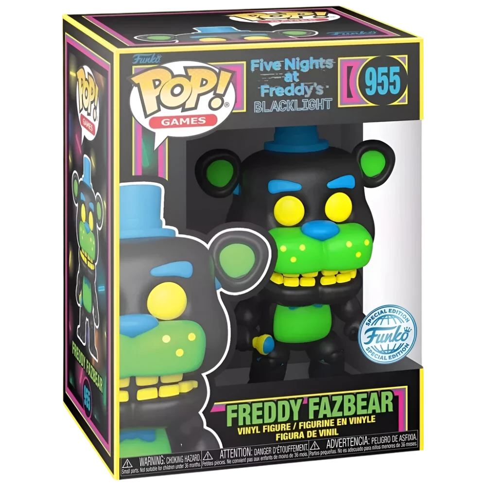 Five Nights At Freddy's - Freddy Fazbear Blacklight Funko Pop! Vinyl Figure