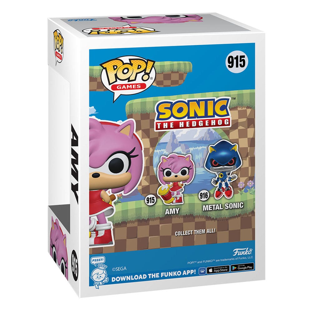 Funko Sonic the Hedgehog POP! Games Vinyl Figure Amy Rose 9 cm