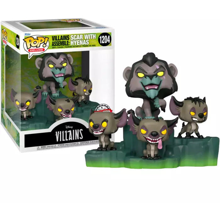 Disney Villains: Assemble - Scar with Hyenas Deluxe Diorama Funko Pop! Vinyl Figure