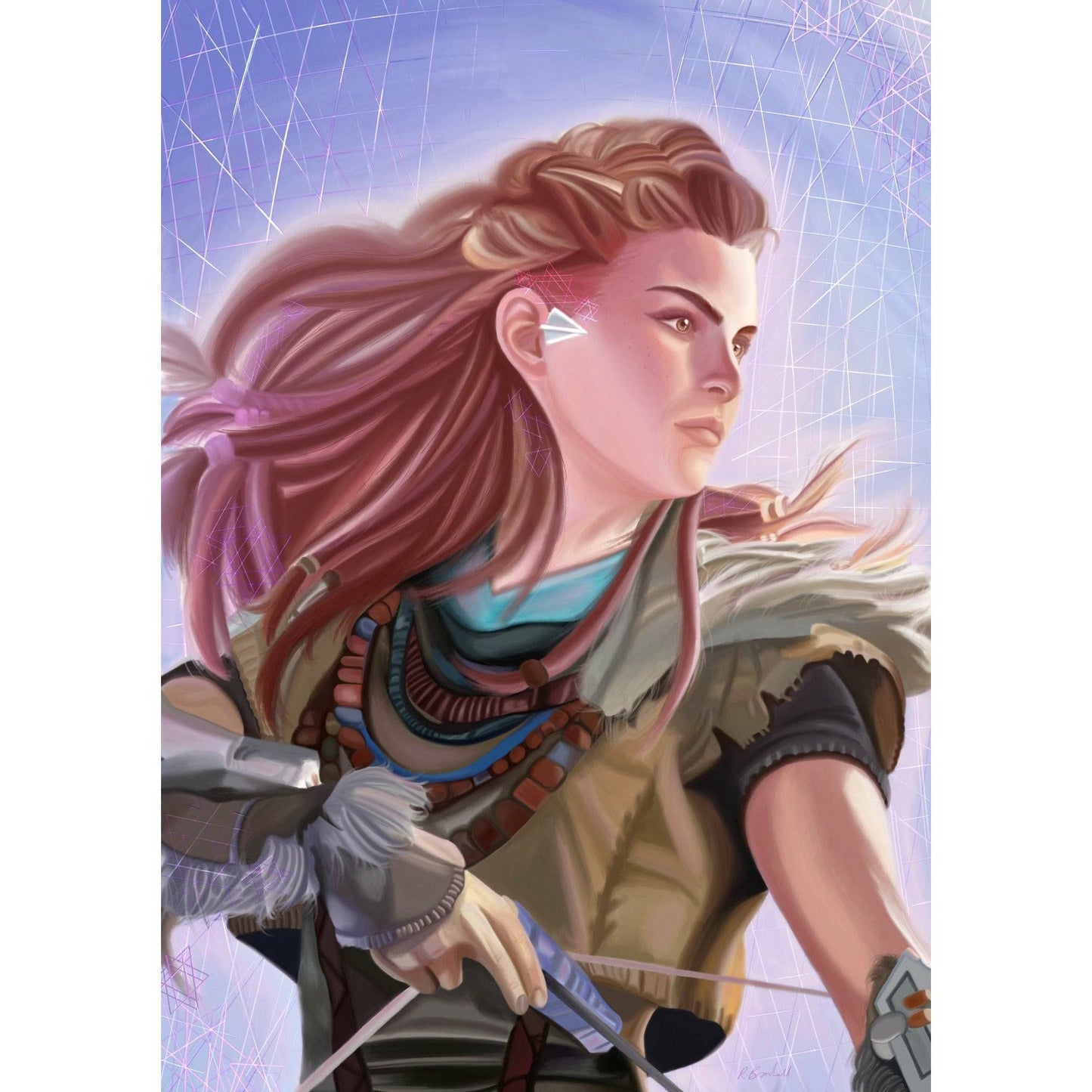 Horizon Zero Dawn Aloy Forbidden West Custom Art Print A5 