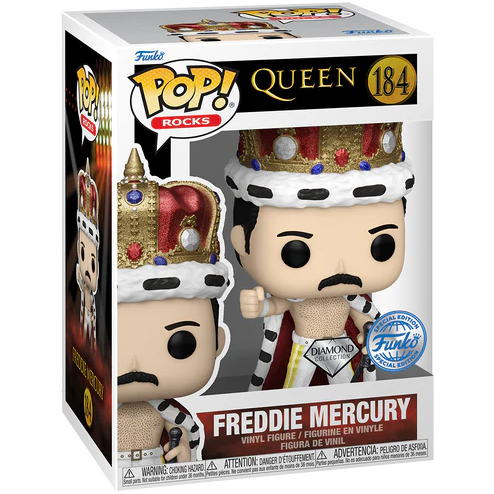 Queen - Freddie Mercury King Diamond Glitter Funko Pop!