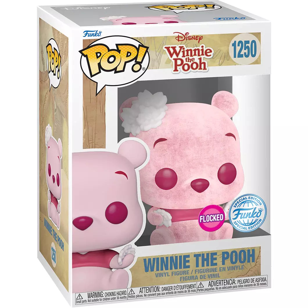 Winnie the Pooh - Cherry Blossom Winnie the Pooh Flocked Funko Pop!