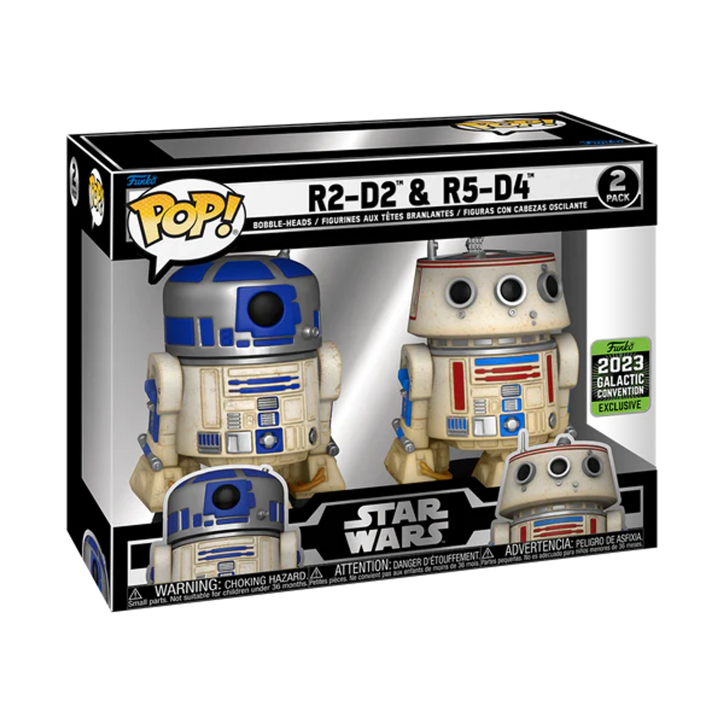 Star Wars - R2-D2 & R5-D4 STAR WARS CELEBRATION 2023 Funko Pop! 2-Pack