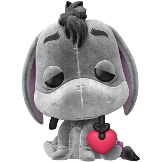 Winnie the Pooh - Eeyore with Heart Flocked Funko Pop! Vinyl Figure