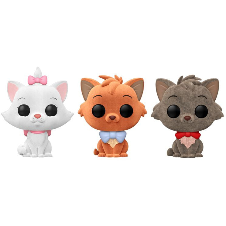 Disney 100th - Aristocats Flocked Funko Pop! Vinyl 3-Pack