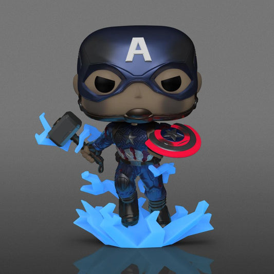 Avengers 4: Endgame - Captain America Metallic Glow Funko Pop!