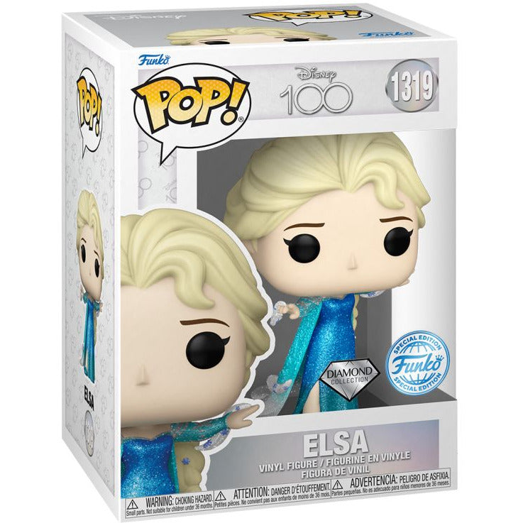 Disney 100th - Elsa Diamond Glitter Funko Pop! Vinyl Figure