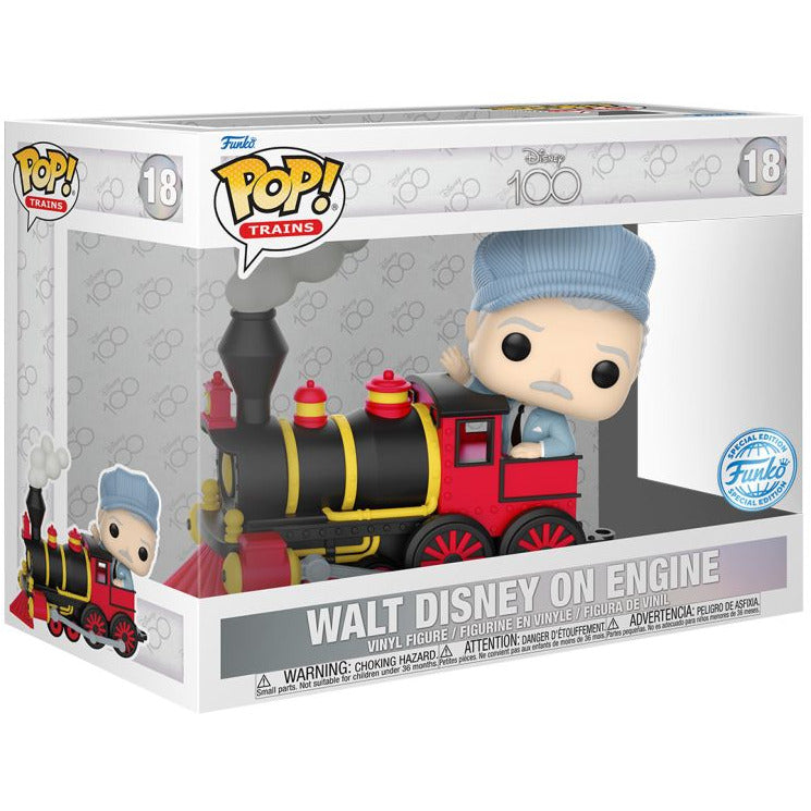 Disney 100th - Walt Disney on Engine Funko Pop! Train Vinyl Figure