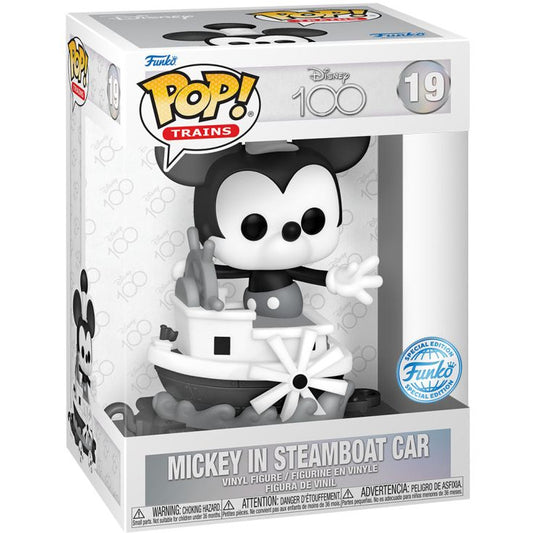 Disney: D100 - Mickey in Steamboat Car Funko Pop! Train Vinyl Figure