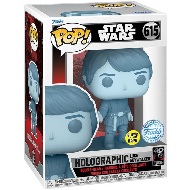 Star Wars: Return of the Jedi 40th Anniversary - Holo Luke Glow Funko Pop! Vinyl Figure