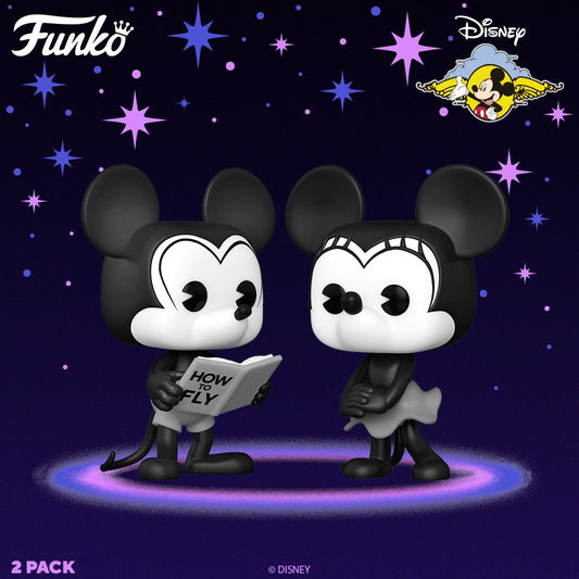 Disney - Plane Crazy Mickey & Minnie Mouse Funko Pop! Vinyl Figure 2-Pack