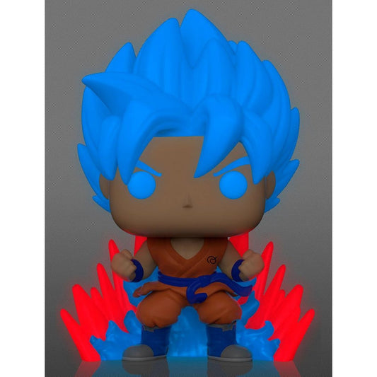 Dragon Ball Super - SSGSS Goku (Kaio-Ken Times Twenty) Glow Funko Pop! 