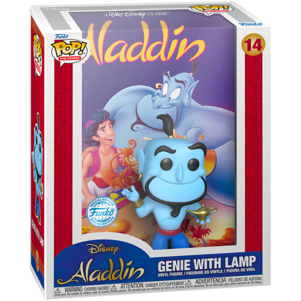 Aladdin 1992 Genie with Lamp Pop VHS Covers Funko Pop