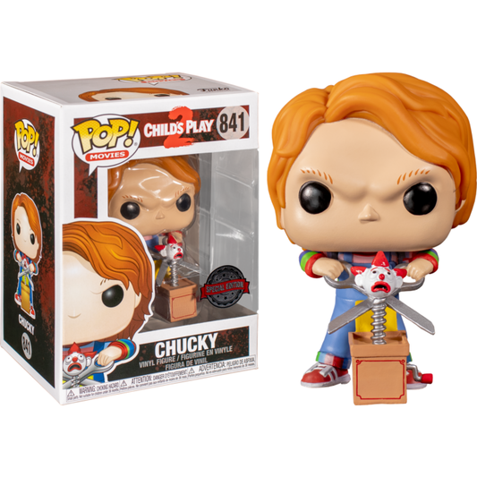 Child's Play 2 - Chucky with Giant Scissors & Jack in the Box Funko Pop!