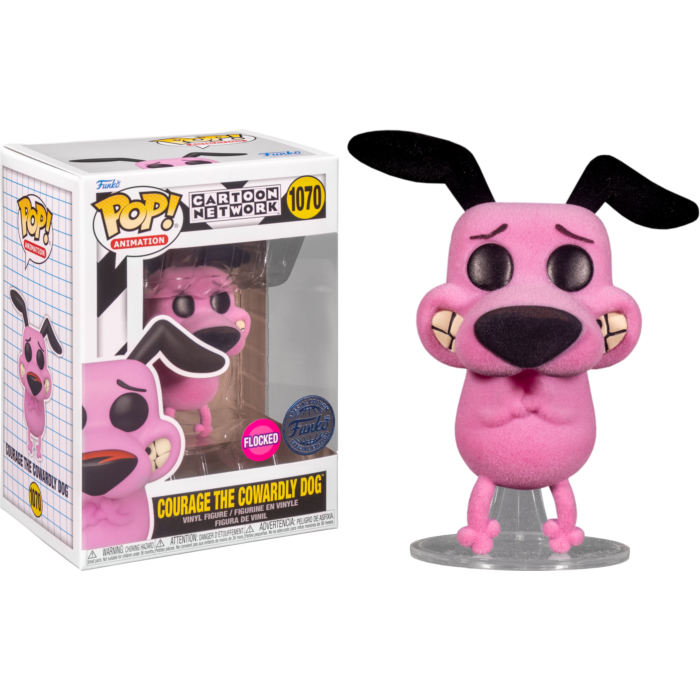 Courage the Cowardly Dog Flocked Pop! Vinyl Figure