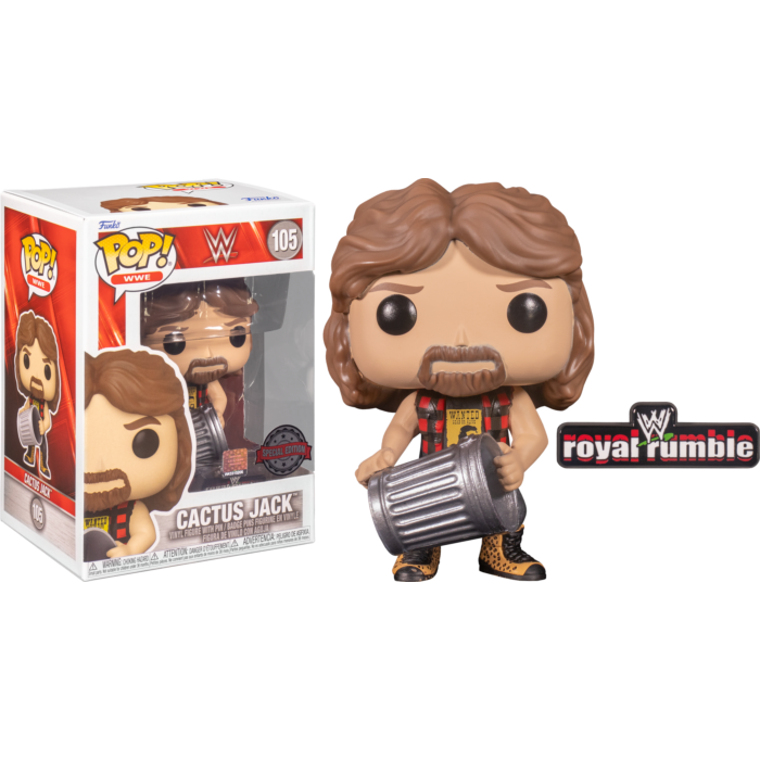 WWE - Cactus Jack with Trash Can Funko Pop!