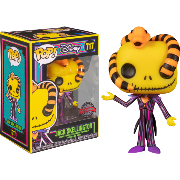The Nightmare Before Christmas - Jack with Snake Black Light Funko Pop!