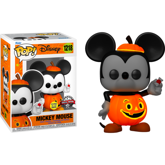 Disney - Mickey Mouse as Halloween Pumpkin Glow in the Dark Pop! Vinyl Figure