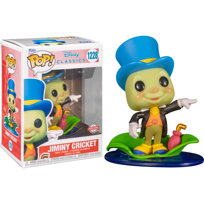 Pinocchio - Jiminy Cricket on Leaf Pop! Vinyl Figure
