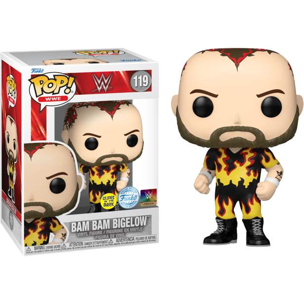 WWE - Bam Bam Bigelow Glow in the Dark Funko Pop!